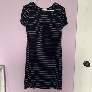 Calvin Klein Striped Bodycon Dress